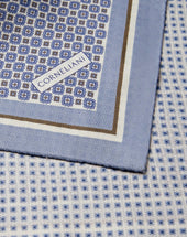 Pochette Uomo Bianco Cina In Seta