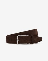Belt In Suede Con Fibbia Silver