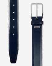 Belt In Pelle Con Fibbia Silver
