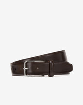 Belt In Pelle Con Fibbia Silver