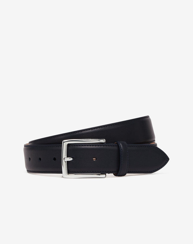 Belt in nappa supersoft blu navy