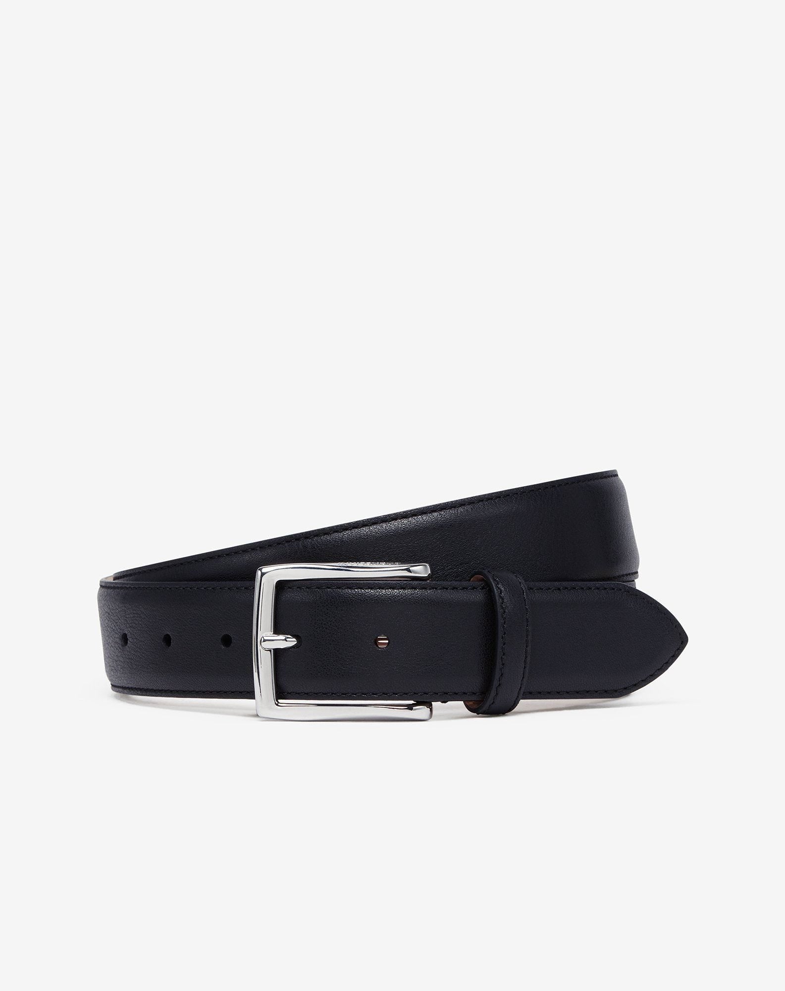 Belt In Nappa Supersoft Nera