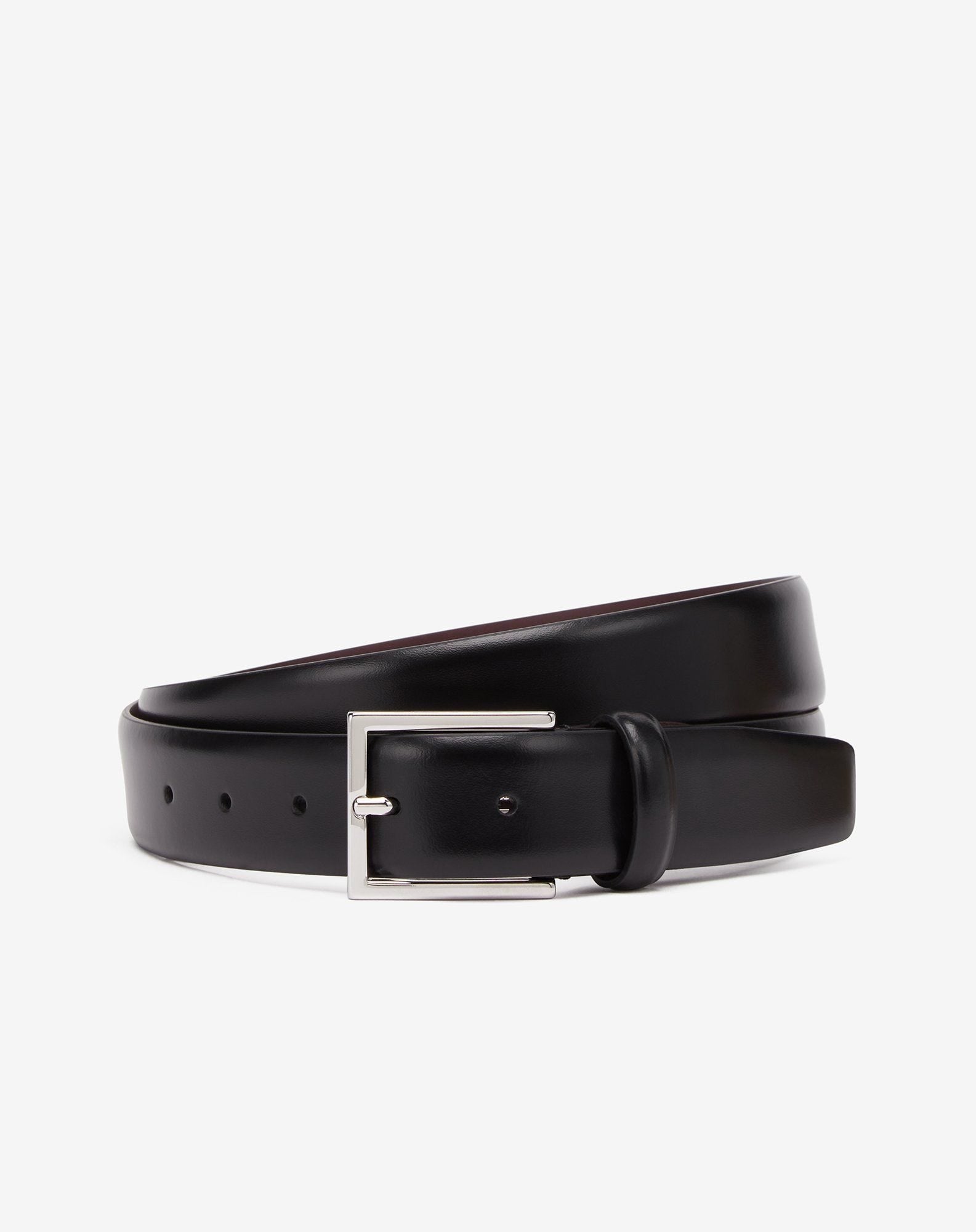 Belt nera in pelle
