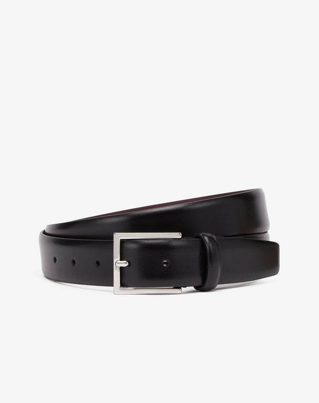 Belt nera in pelle