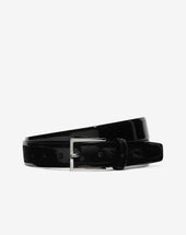 Belt Nera In Pelle Verniciata