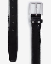 Belt Nera In Pelle Verniciata