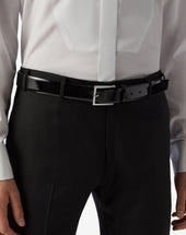 Belt Nera In Pelle Verniciata