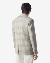 Jacket Grigia In Lana Principe Di Galles