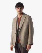 Jacket Monopetto In Lino Delav