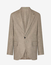 Jacket Monopetto In Lino Delav
