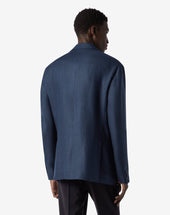Jacket Monopetto Cina In Lino