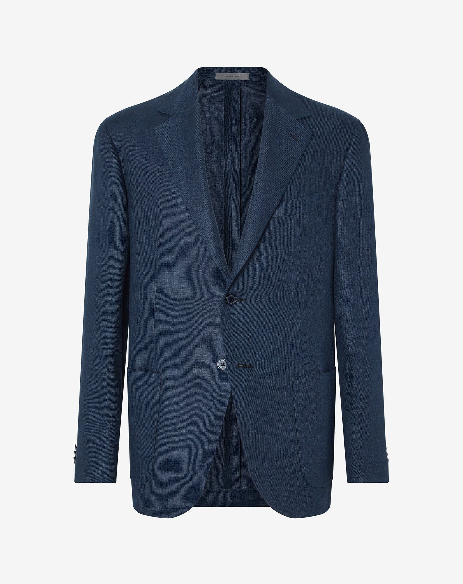 Jacket Monopetto Cina In Lino
