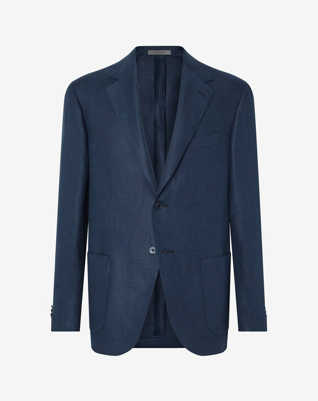 Jacket Monopetto Cina In Lino