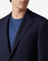 Jacket Due Bottoni In Pura Lana