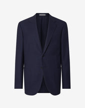 Jacket Due Bottoni In Pura Lana