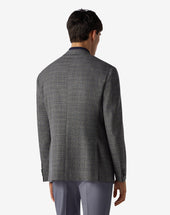 Jacket Monopetto Antracite In Lana