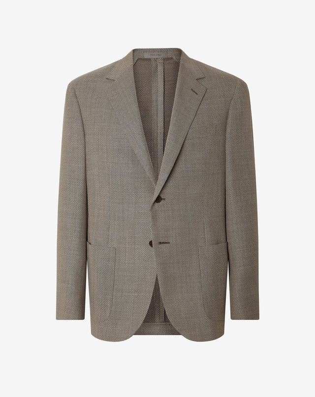 Jacket Monopetto In Lana Extrafine