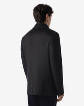 Peacoat In Beaver Di Puro Cashmere