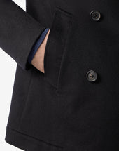 Peacoat In Beaver Di Puro Cashmere