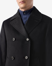 Peacoat In Beaver Di Puro Cashmere