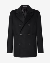 Peacoat In Beaver Di Puro Cashmere