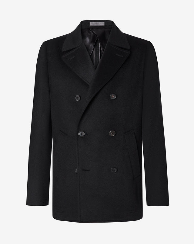 Peacoat In Beaver Di Puro Cashmere