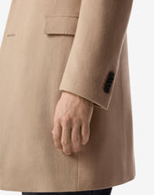 Coat Color Cammello In Beaver Di Lana Superfine