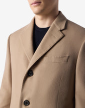 Coat Color Cammello In Beaver Di Lana Superfine