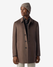 Coat In Beaver Di Pura Lana