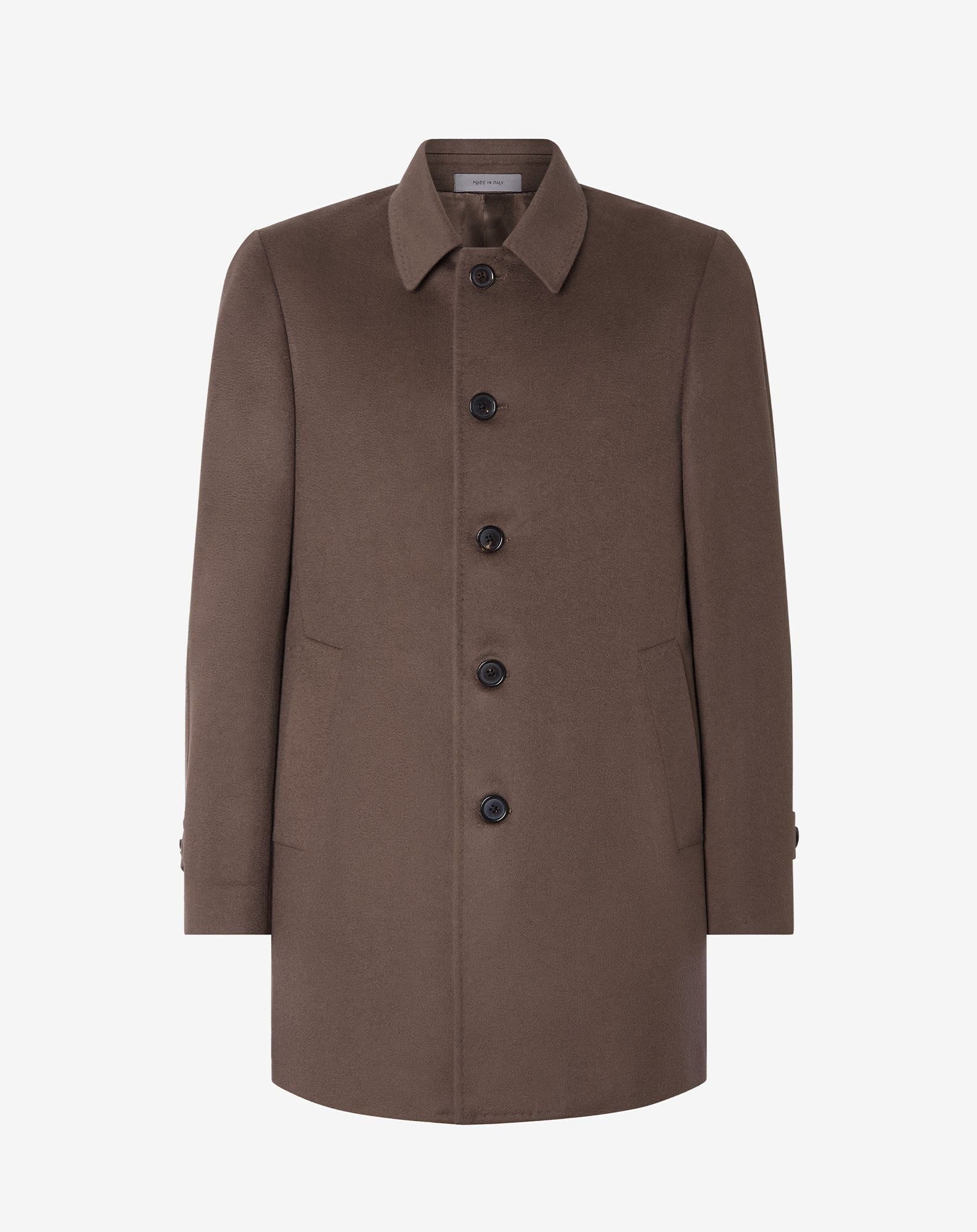 Coat In Beaver Di Pura Lana