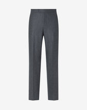 Pants Melange Scuro In Flanella