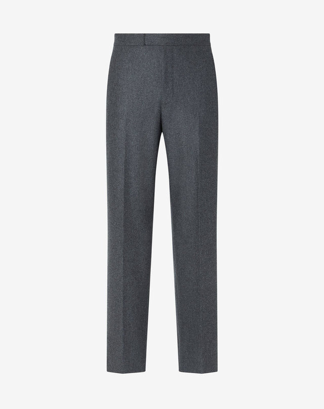 Pants Melange Scuro In Flanella