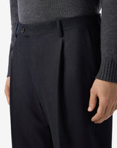 Pants Neri In Flanella