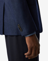 Jacket In Lana Spina Di Pesce