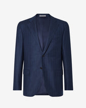 Jacket In Lana Spina Di Pesce