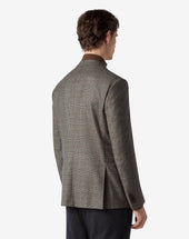 Jacket Grigia In Lana Natural Stretch
