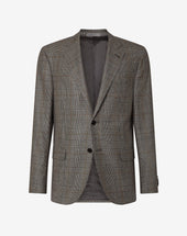 Jacket Grigia In Lana Natural Stretch