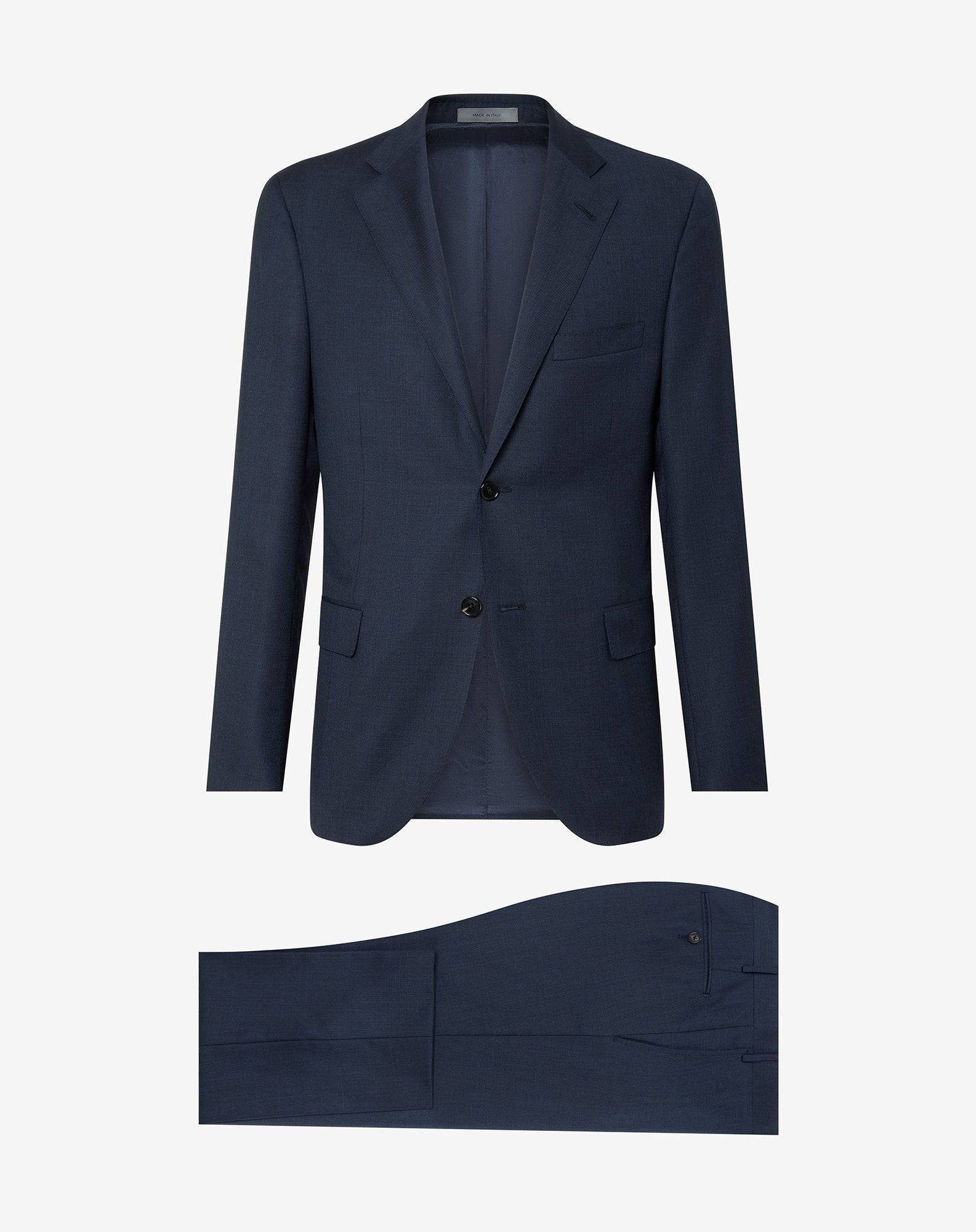 Suit blu navy in lana S130s principe di galles