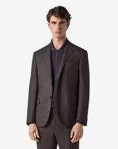 Suit In Twill Di Lana S140s A Righe