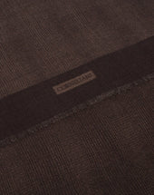 Scarf Tabacco In Lana Stampata