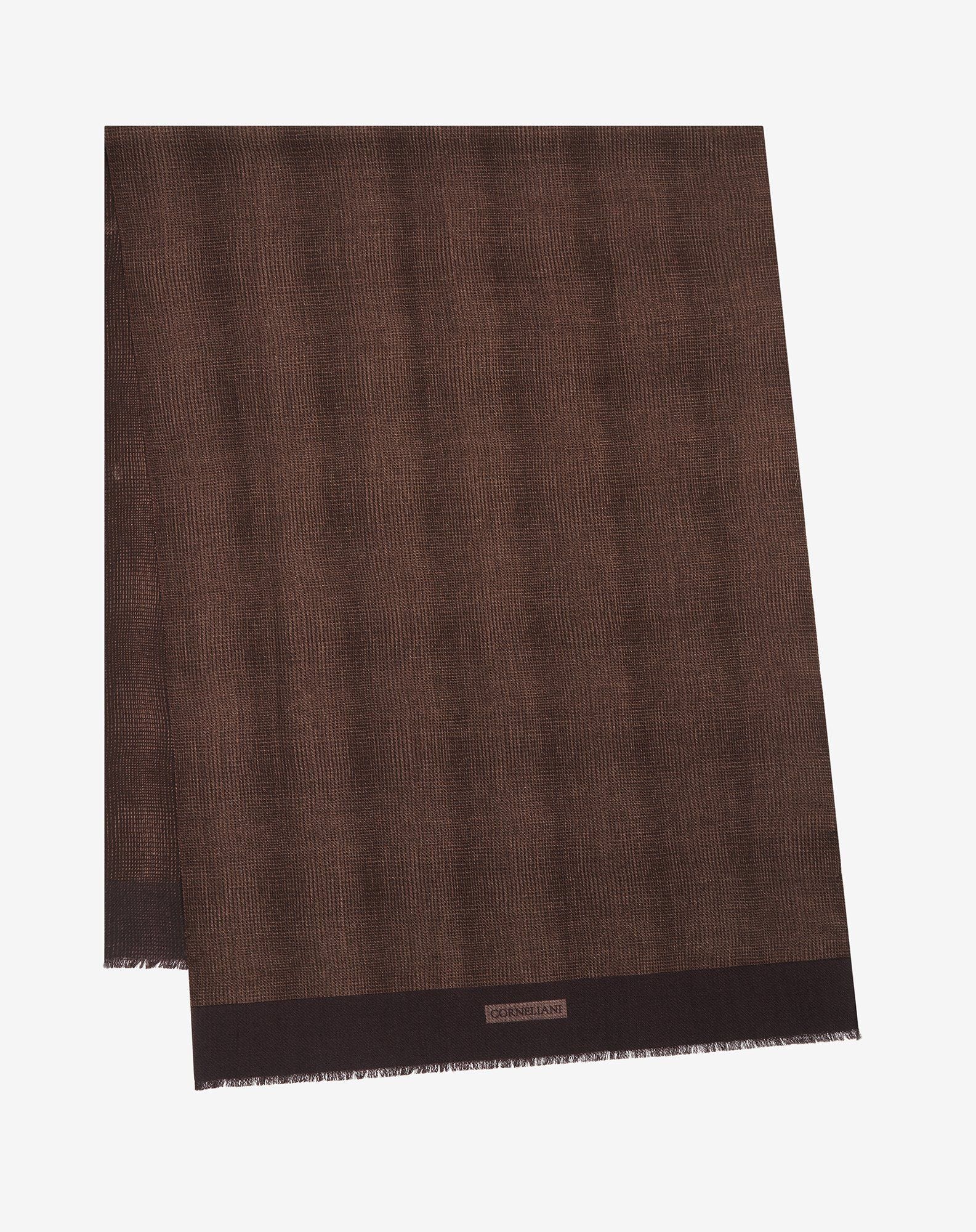 Scarf Bordeaux In Lana Stampata