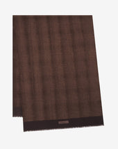 Scarf bordeaux in lana stampata