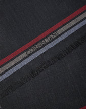 Scarf Nera In Pura Lana Vergine