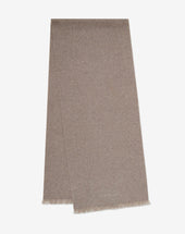 Scarf Sabbia In Pura Lana Jacquard