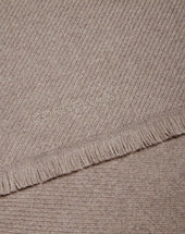 Scarf Sabbia In Pura Lana Jacquard