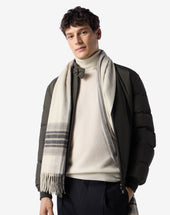 Scarf Color Naturale In Puro Cashmere