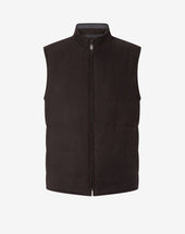 Gilet In Twill Di Lana Fantasia