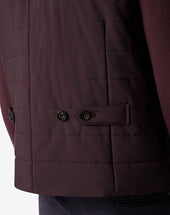 Gilet Bordeaux In Popeline Trapuntato