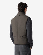 Gilet Foresta In Popeline Trapuntato