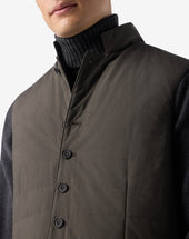 Gilet Foresta In Popeline Trapuntato